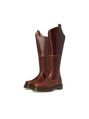 Dr. Martens Tall Leather Over-the-Knee Boots in Brown